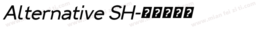 Alternative SH字体转换